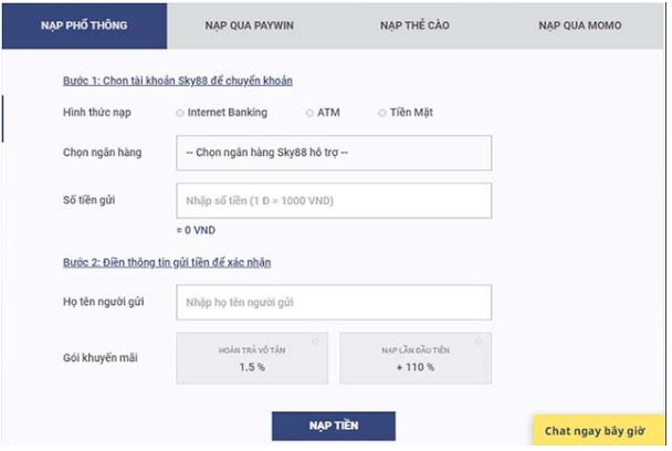 Quy trình nạp và rút tiền tại nhà cái được đánh giá rất cao vì mang tính tiện lợi và nhanh chóng 